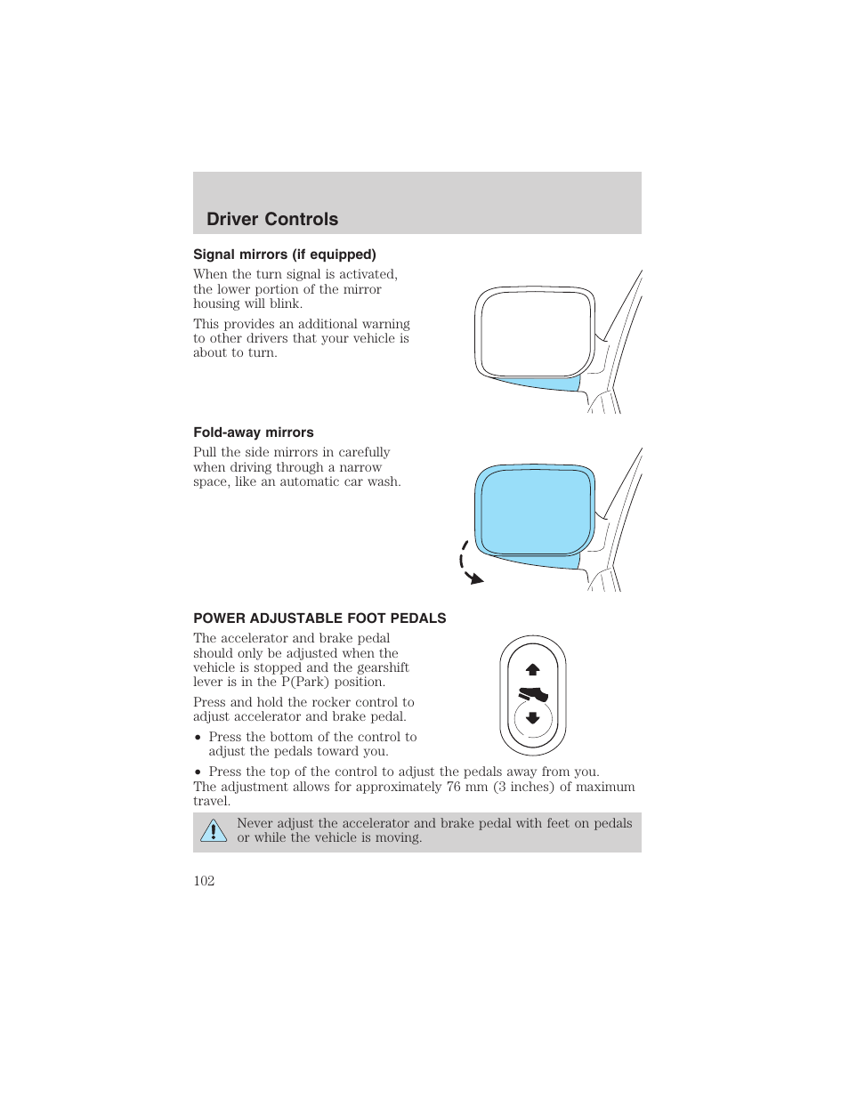 Driver controls | FORD 2003 Expedition v.1 User Manual | Page 102 / 320