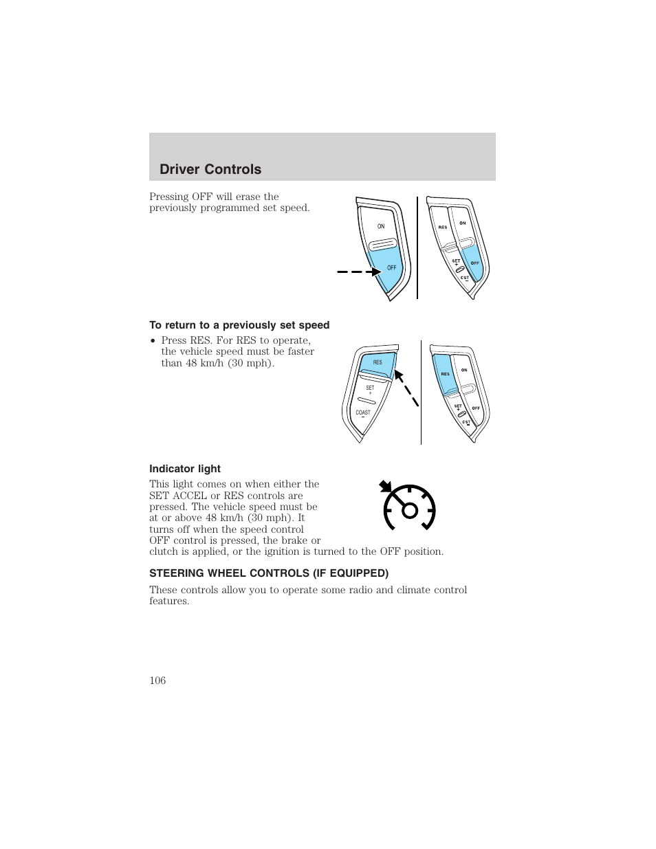 Driver controls | FORD 2003 Expedition v.1 User Manual | Page 106 / 320