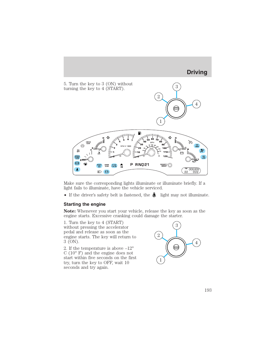 Driving | FORD 2003 Expedition v.1 User Manual | Page 193 / 320