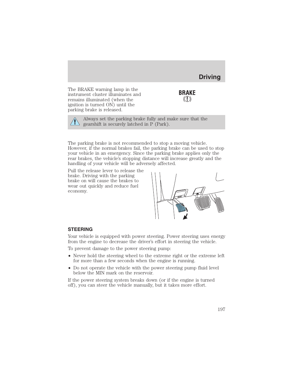 Driving | FORD 2003 Expedition v.1 User Manual | Page 197 / 320