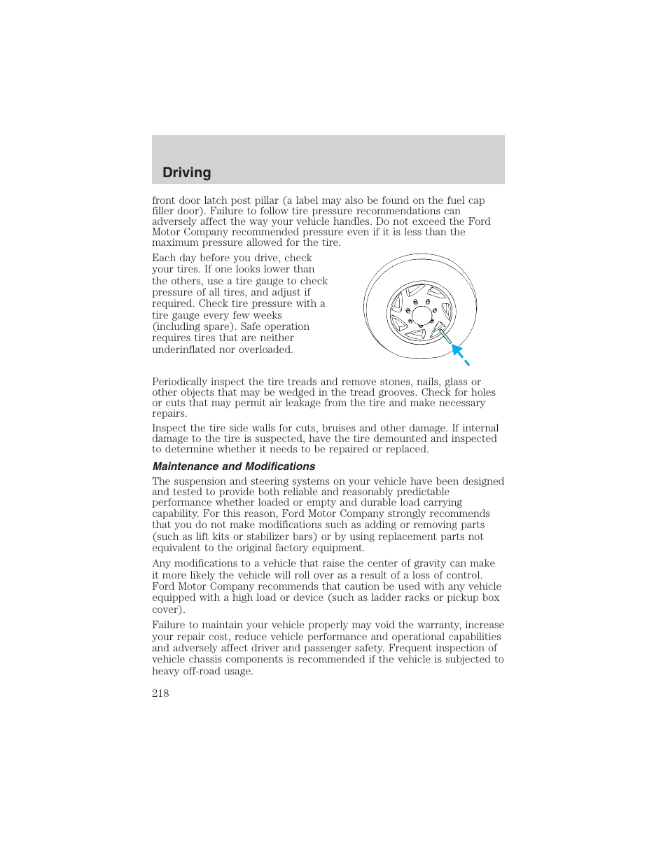 Driving | FORD 2003 Expedition v.1 User Manual | Page 218 / 320