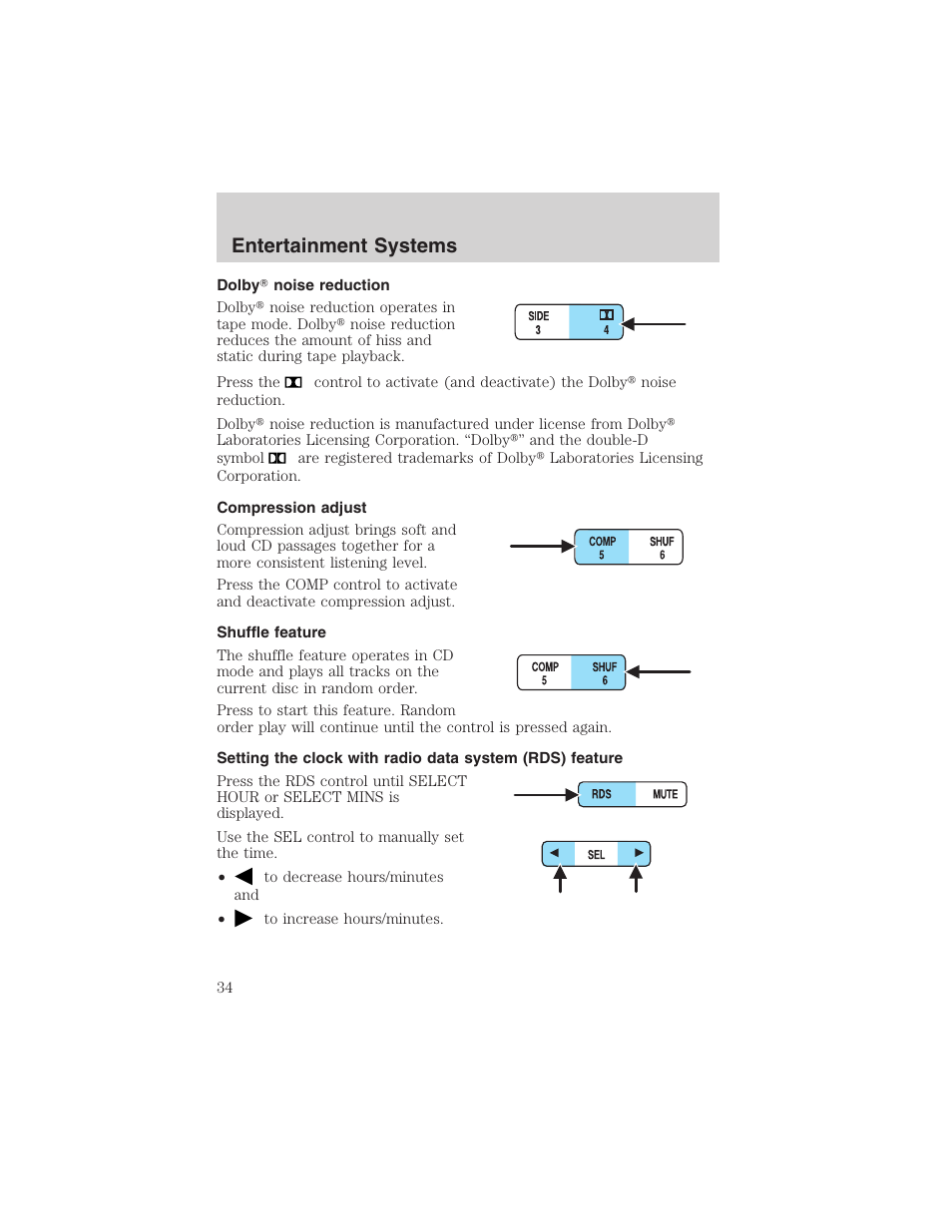 Entertainment systems | FORD 2003 Expedition v.1 User Manual | Page 34 / 320