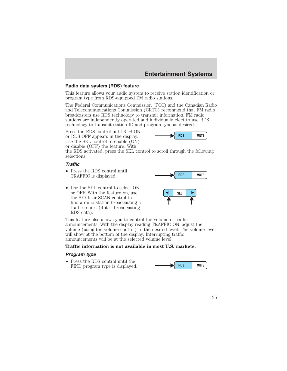 Entertainment systems | FORD 2003 Expedition v.1 User Manual | Page 35 / 320