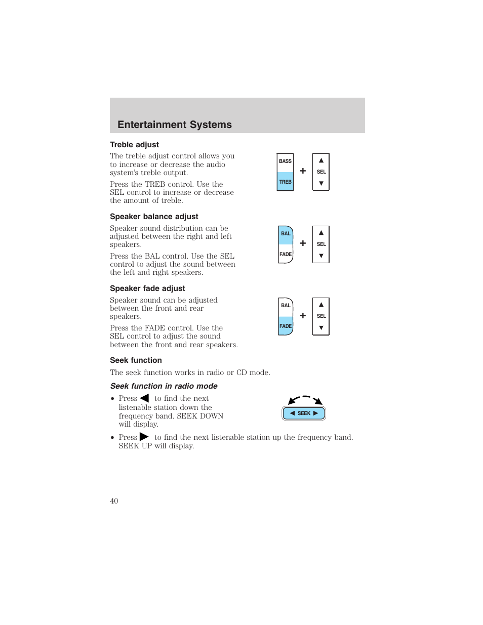 Entertainment systems | FORD 2003 Expedition v.1 User Manual | Page 40 / 320