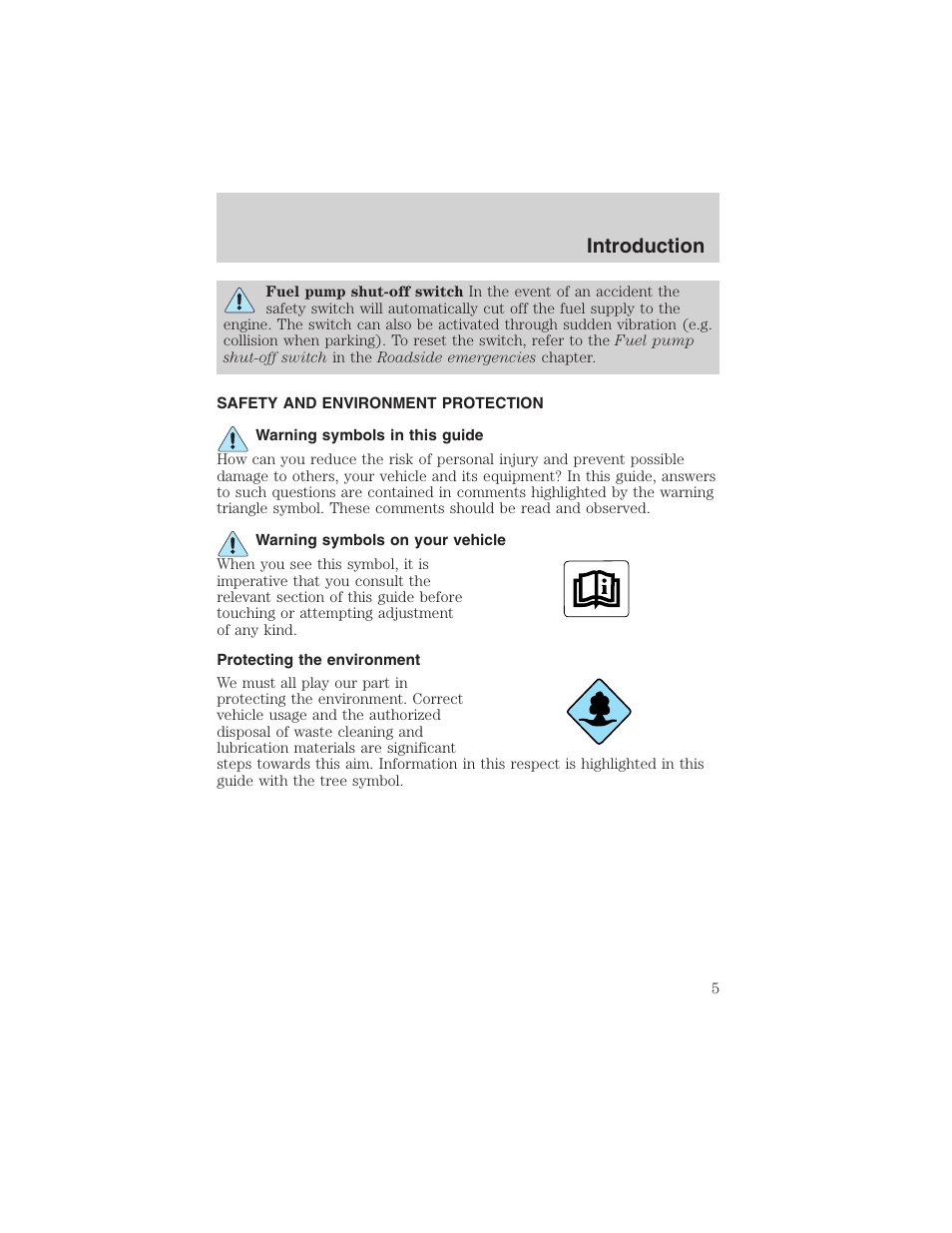 Introduction | FORD 2003 Expedition v.1 User Manual | Page 5 / 320