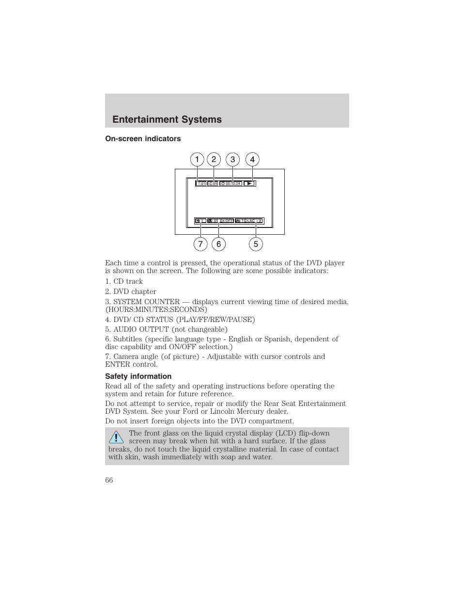 Entertainment systems | FORD 2003 Expedition v.1 User Manual | Page 66 / 320