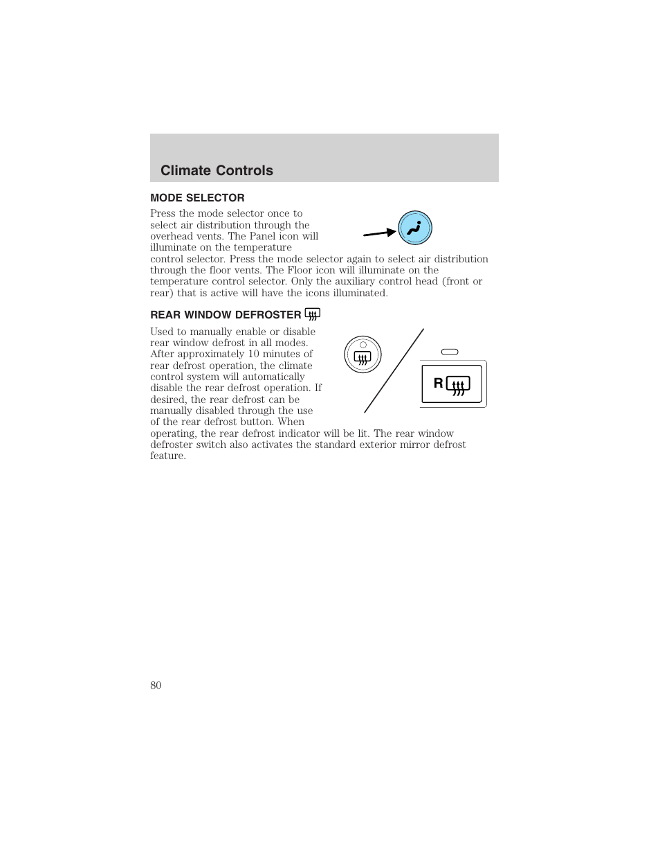 Climate controls | FORD 2003 Expedition v.1 User Manual | Page 80 / 320