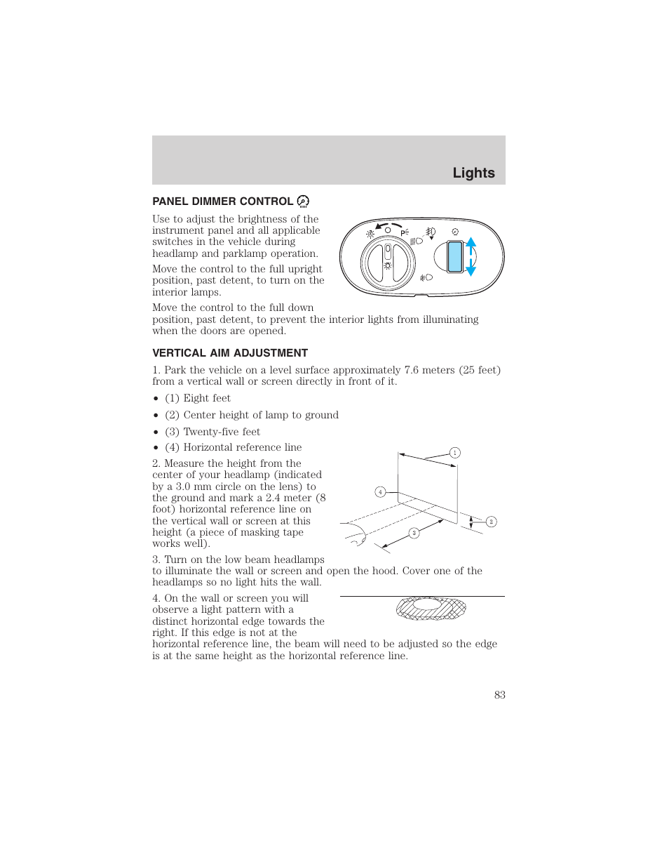 Lights | FORD 2003 Expedition v.1 User Manual | Page 83 / 320