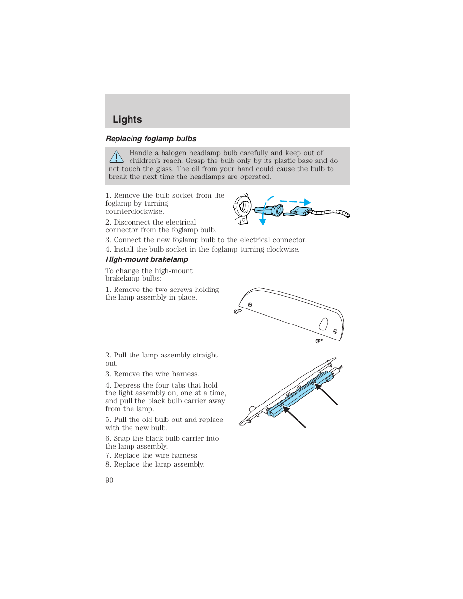 Lights | FORD 2003 Expedition v.1 User Manual | Page 90 / 320