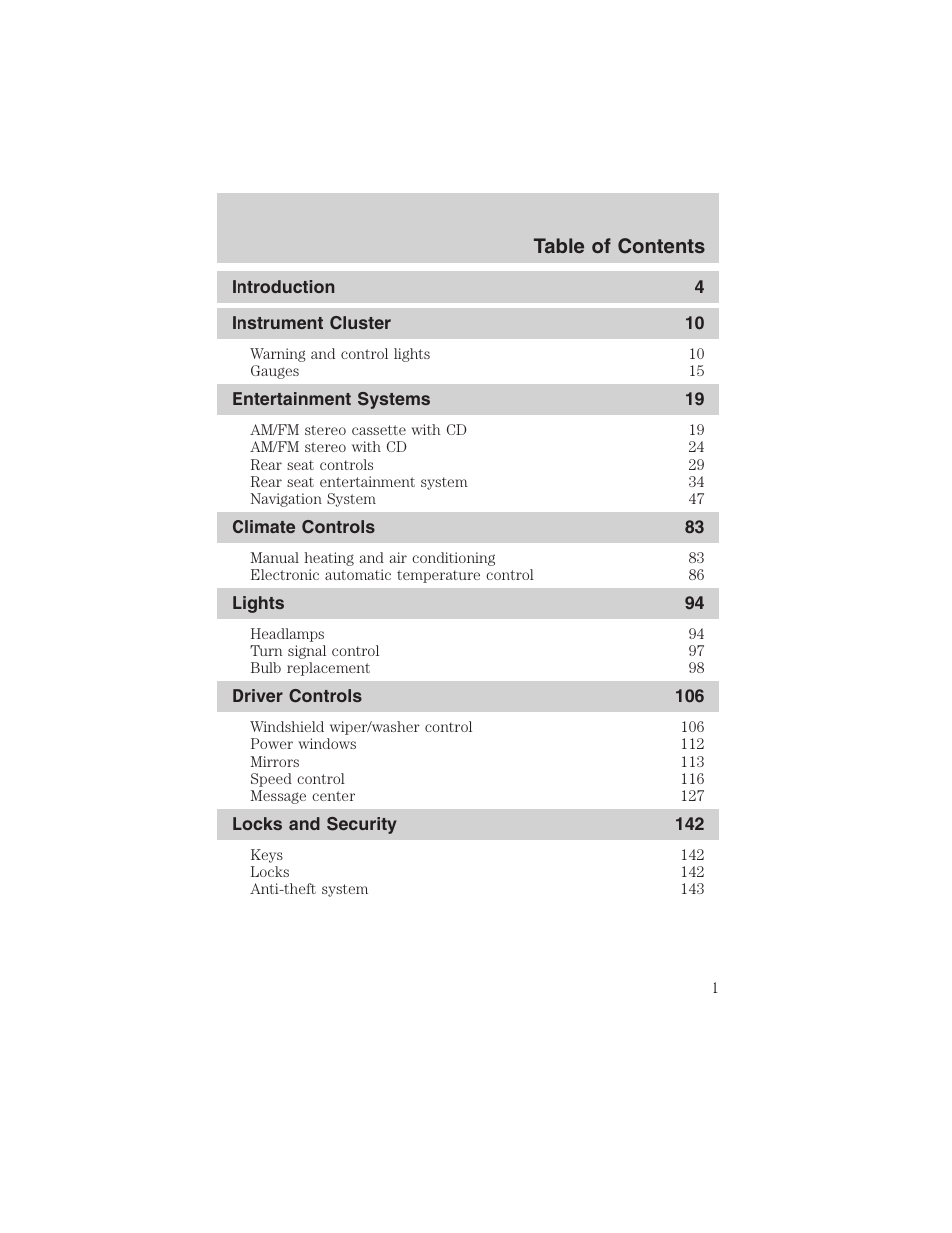 FORD 2003 Expedition v.2 User Manual | 344 pages