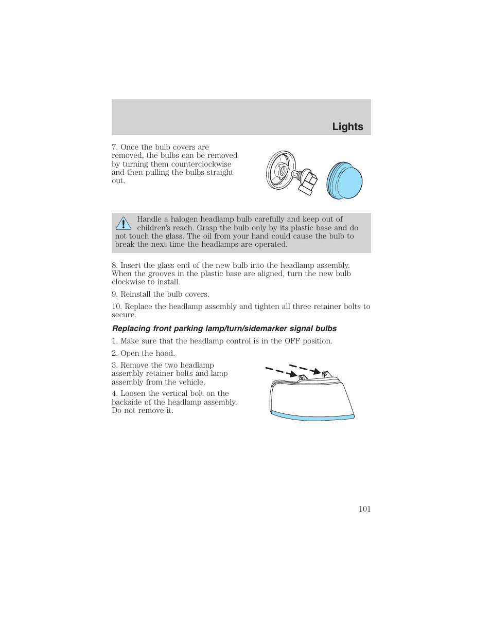 Lights | FORD 2003 Expedition v.2 User Manual | Page 101 / 344