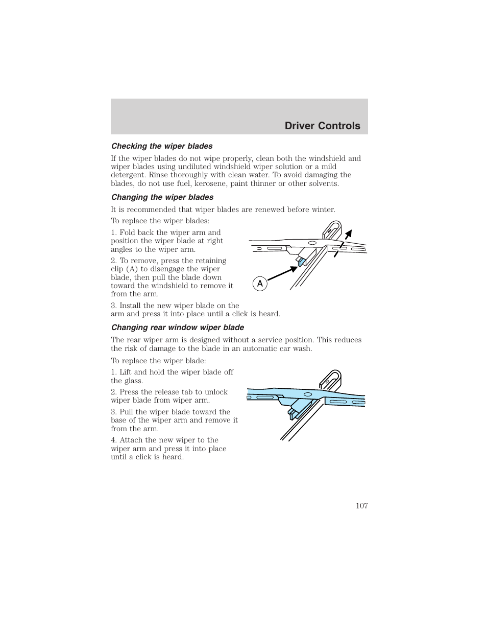Driver controls | FORD 2003 Expedition v.2 User Manual | Page 107 / 344