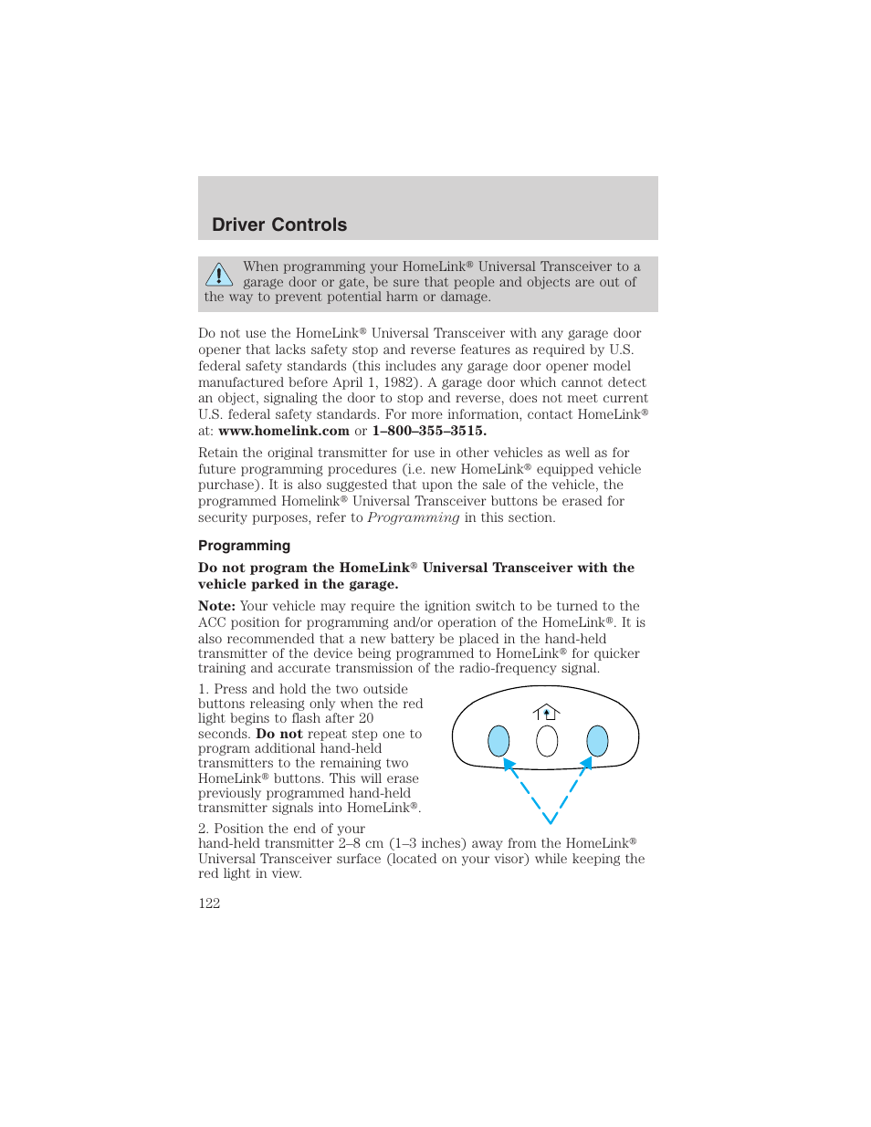 Driver controls | FORD 2003 Expedition v.2 User Manual | Page 122 / 344