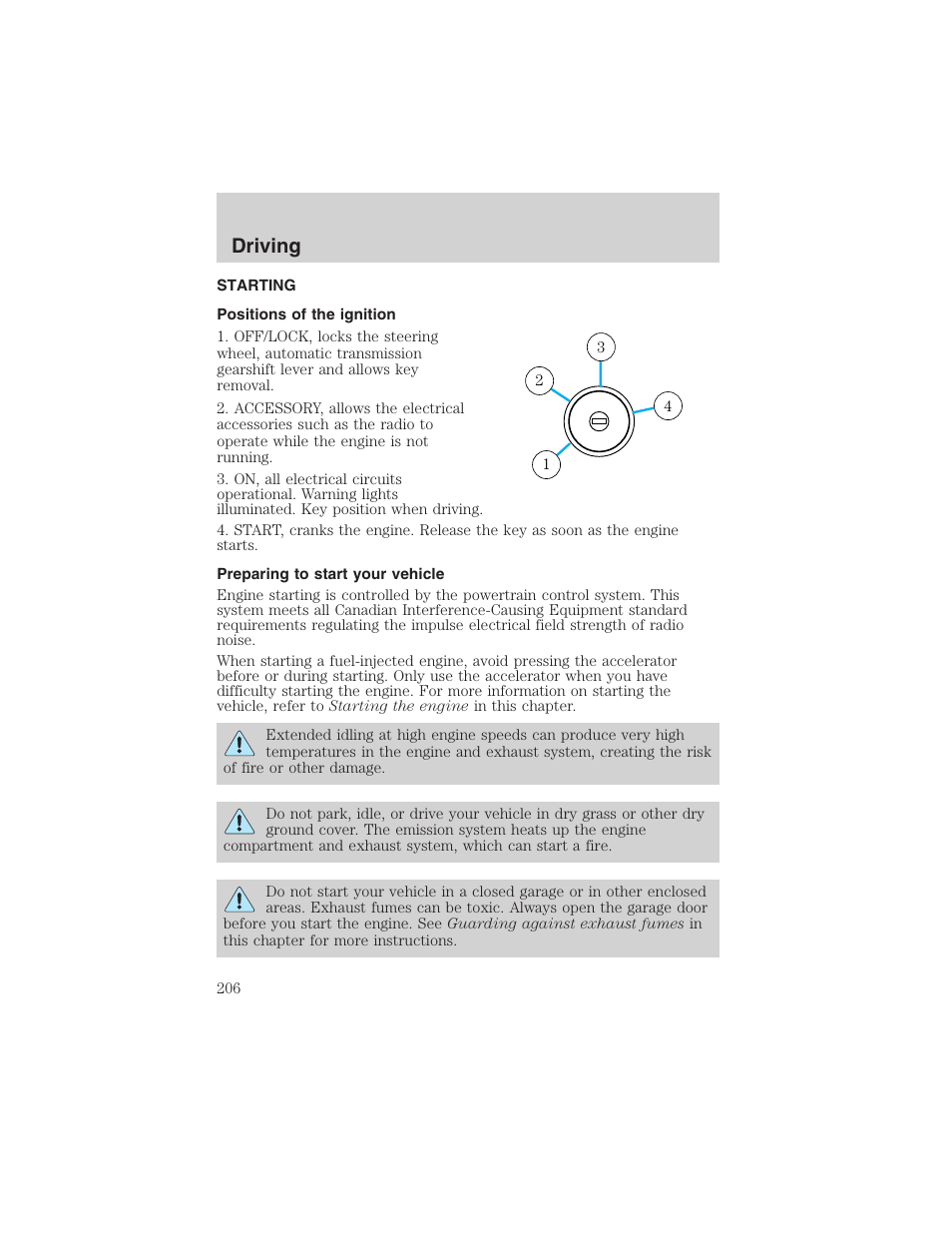 Driving | FORD 2003 Expedition v.2 User Manual | Page 206 / 344