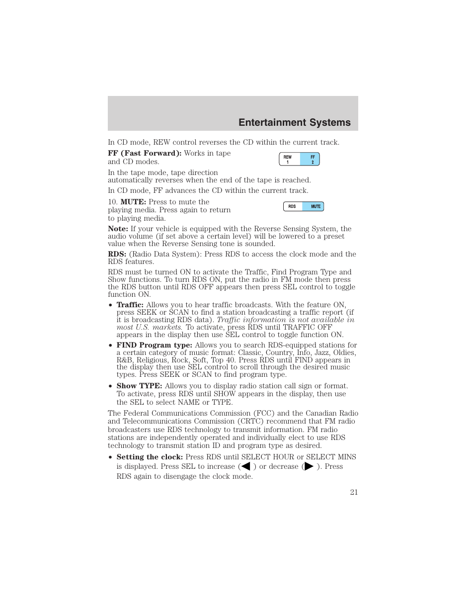 Entertainment systems | FORD 2003 Expedition v.2 User Manual | Page 21 / 344