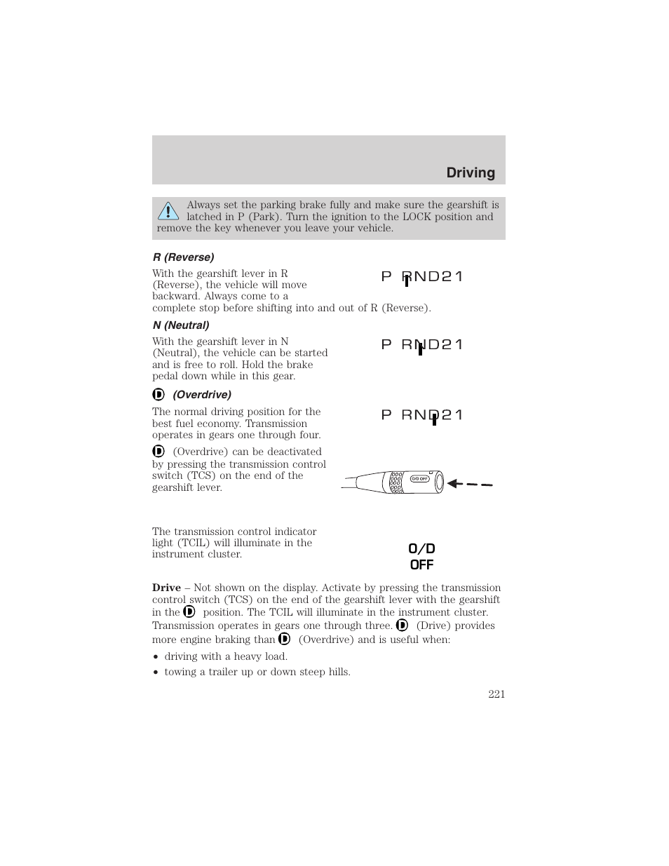 Driving | FORD 2003 Expedition v.2 User Manual | Page 221 / 344