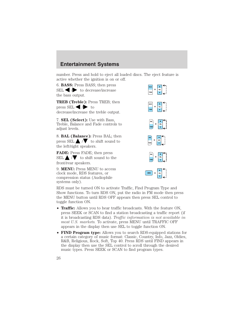 Entertainment systems | FORD 2003 Expedition v.2 User Manual | Page 26 / 344