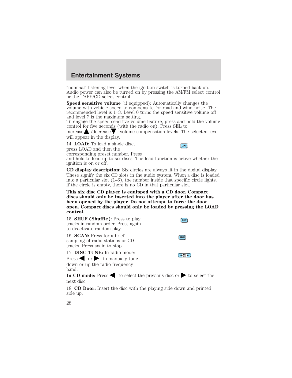 Entertainment systems | FORD 2003 Expedition v.2 User Manual | Page 28 / 344