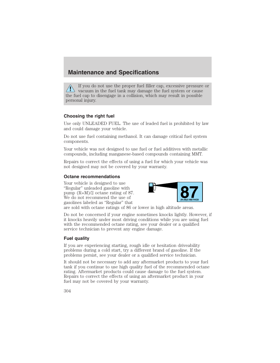 FORD 2003 Expedition v.2 User Manual | Page 304 / 344