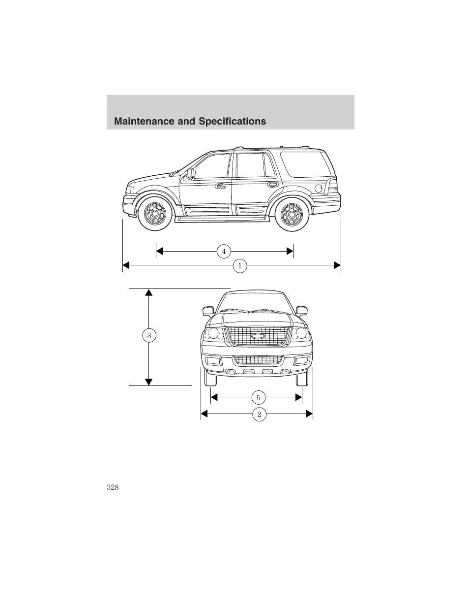 Maintenance and specifications | FORD 2003 Expedition v.2 User Manual | Page 328 / 344