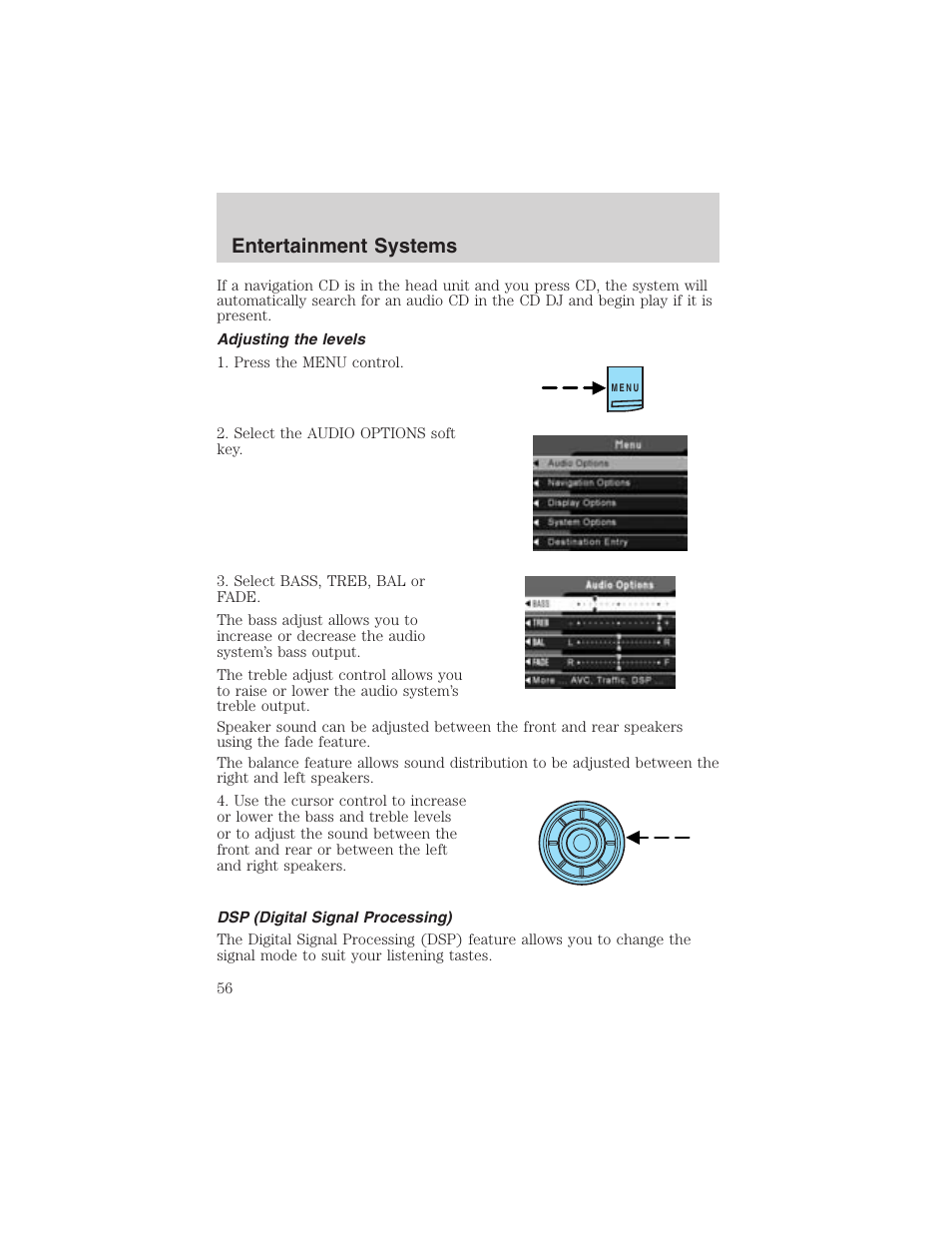 Entertainment systems | FORD 2003 Expedition v.2 User Manual | Page 56 / 344