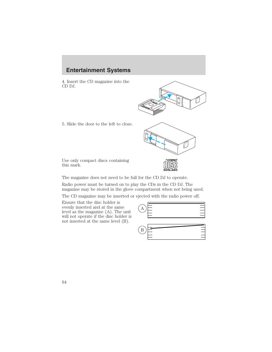 Entertainment systems | FORD 2003 Expedition v.2 User Manual | Page 64 / 344