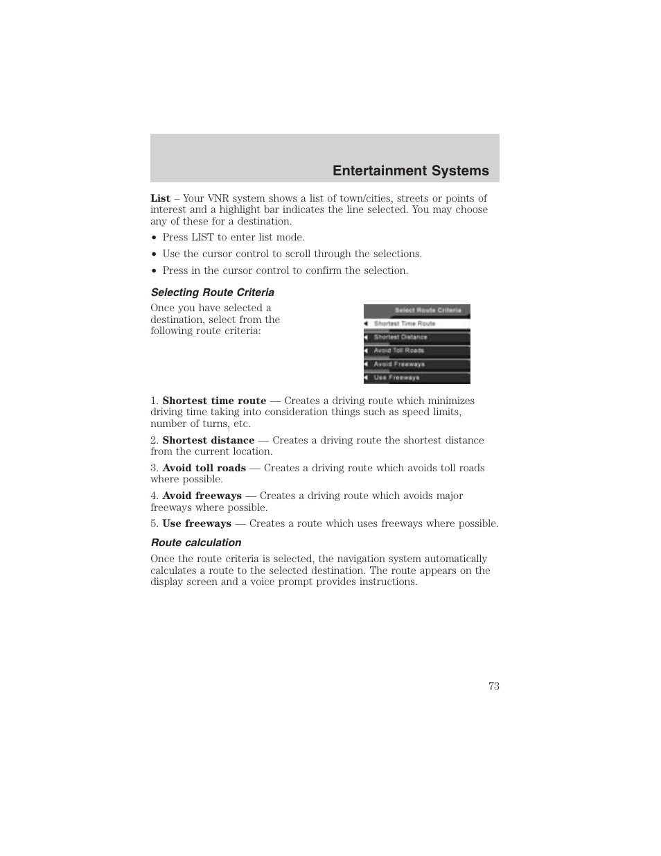 Entertainment systems | FORD 2003 Expedition v.2 User Manual | Page 73 / 344