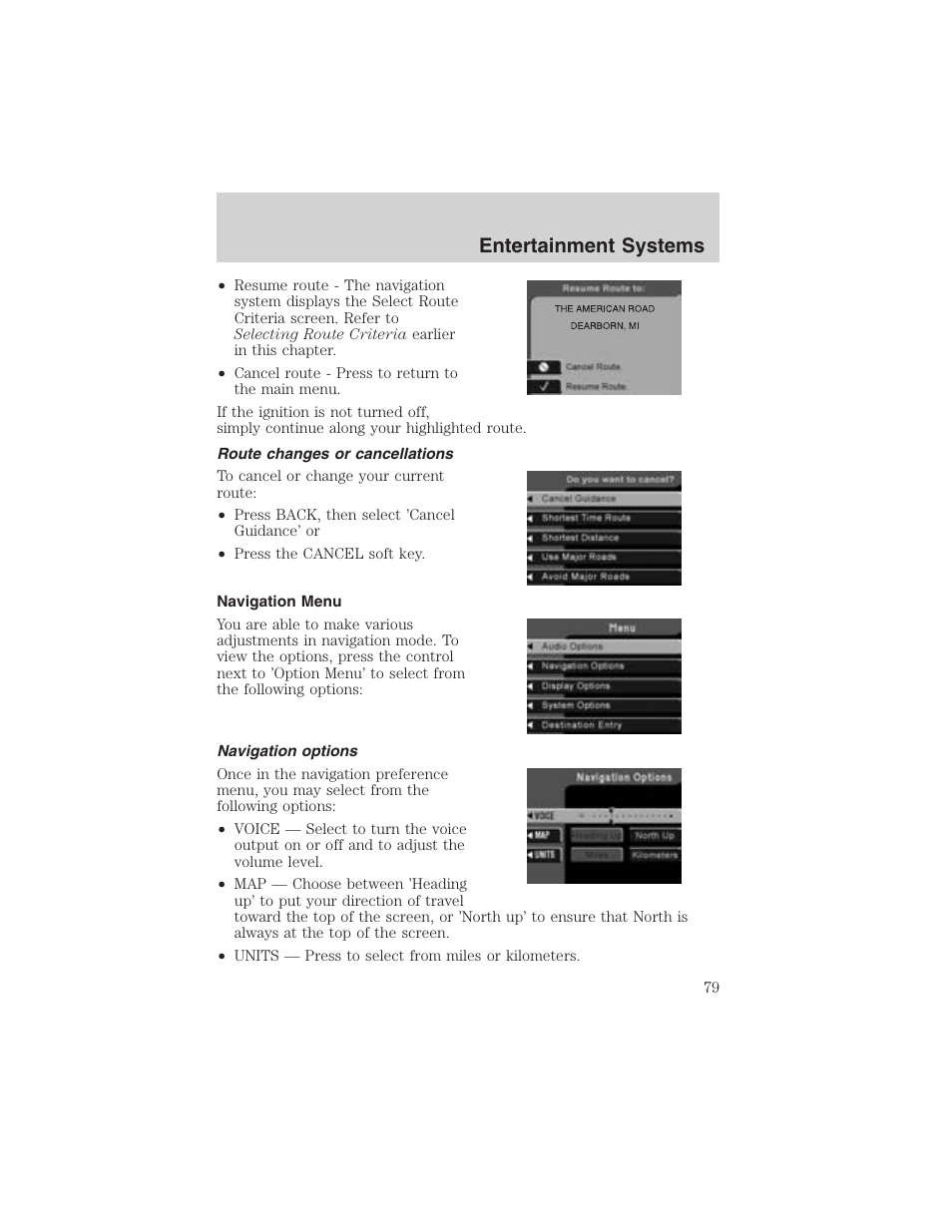 Entertainment systems | FORD 2003 Expedition v.2 User Manual | Page 79 / 344