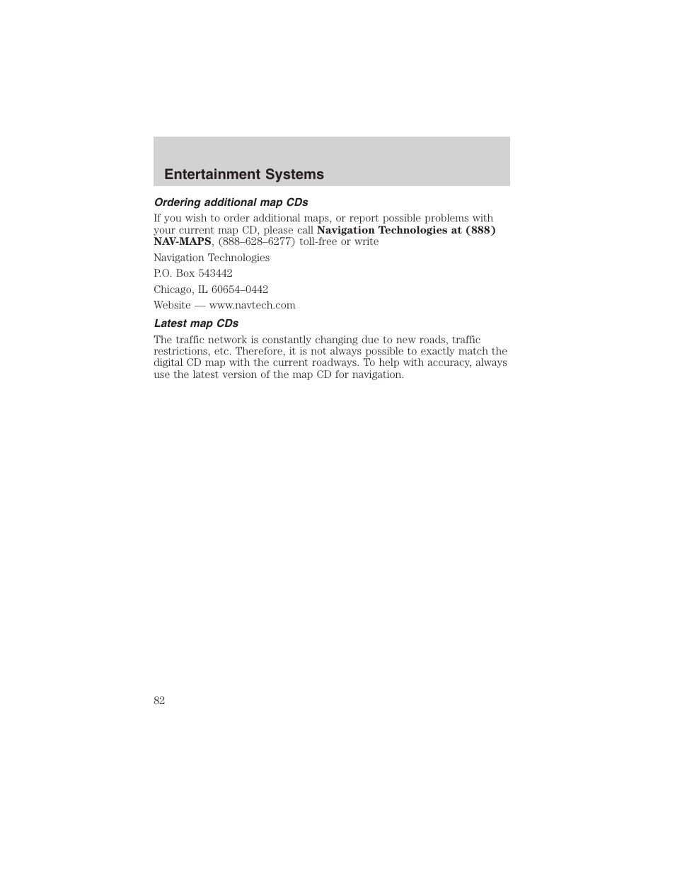 Entertainment systems | FORD 2003 Expedition v.2 User Manual | Page 82 / 344