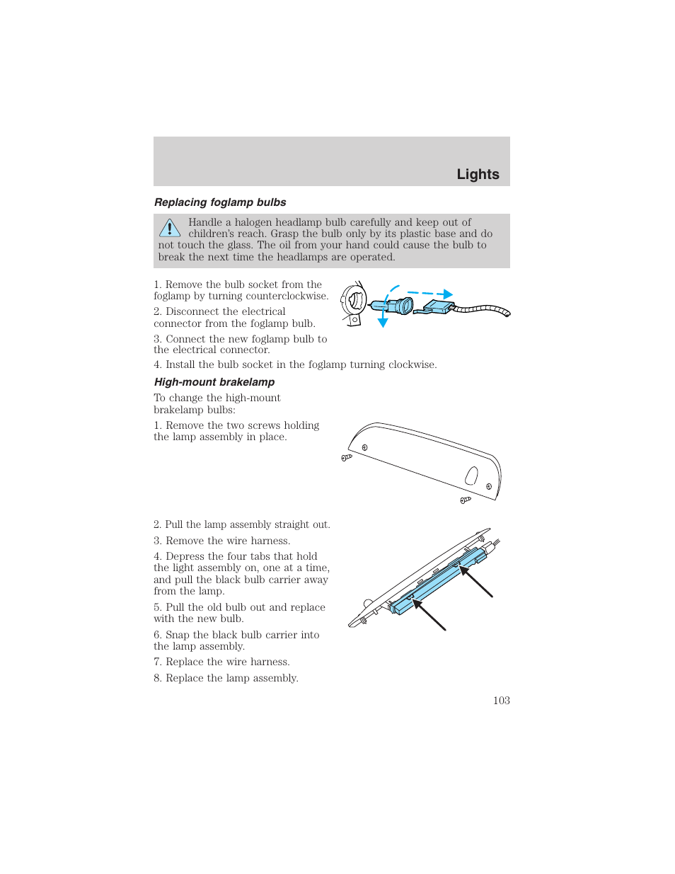 Lights | FORD 2003 Expedition v.3 User Manual | Page 103 / 344