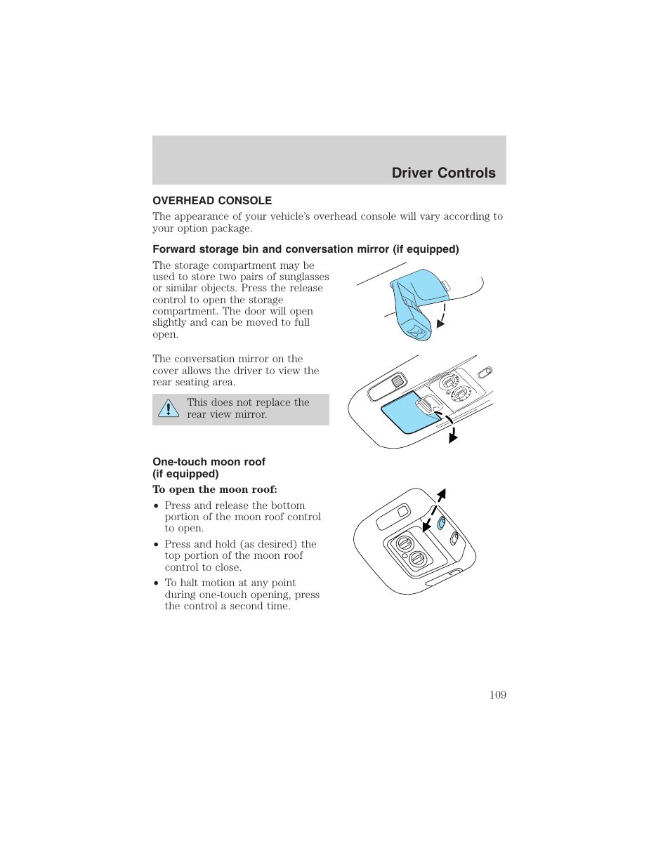 Driver controls | FORD 2003 Expedition v.3 User Manual | Page 109 / 344