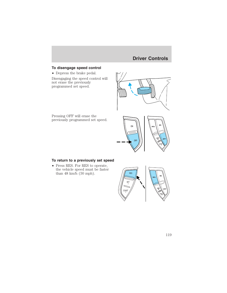 Driver controls | FORD 2003 Expedition v.3 User Manual | Page 119 / 344