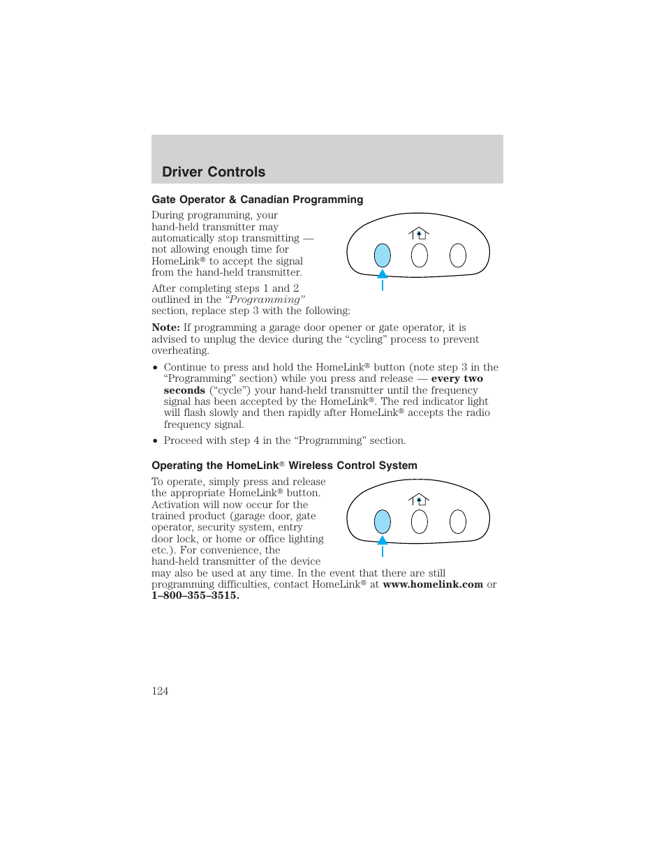 Driver controls | FORD 2003 Expedition v.3 User Manual | Page 124 / 344