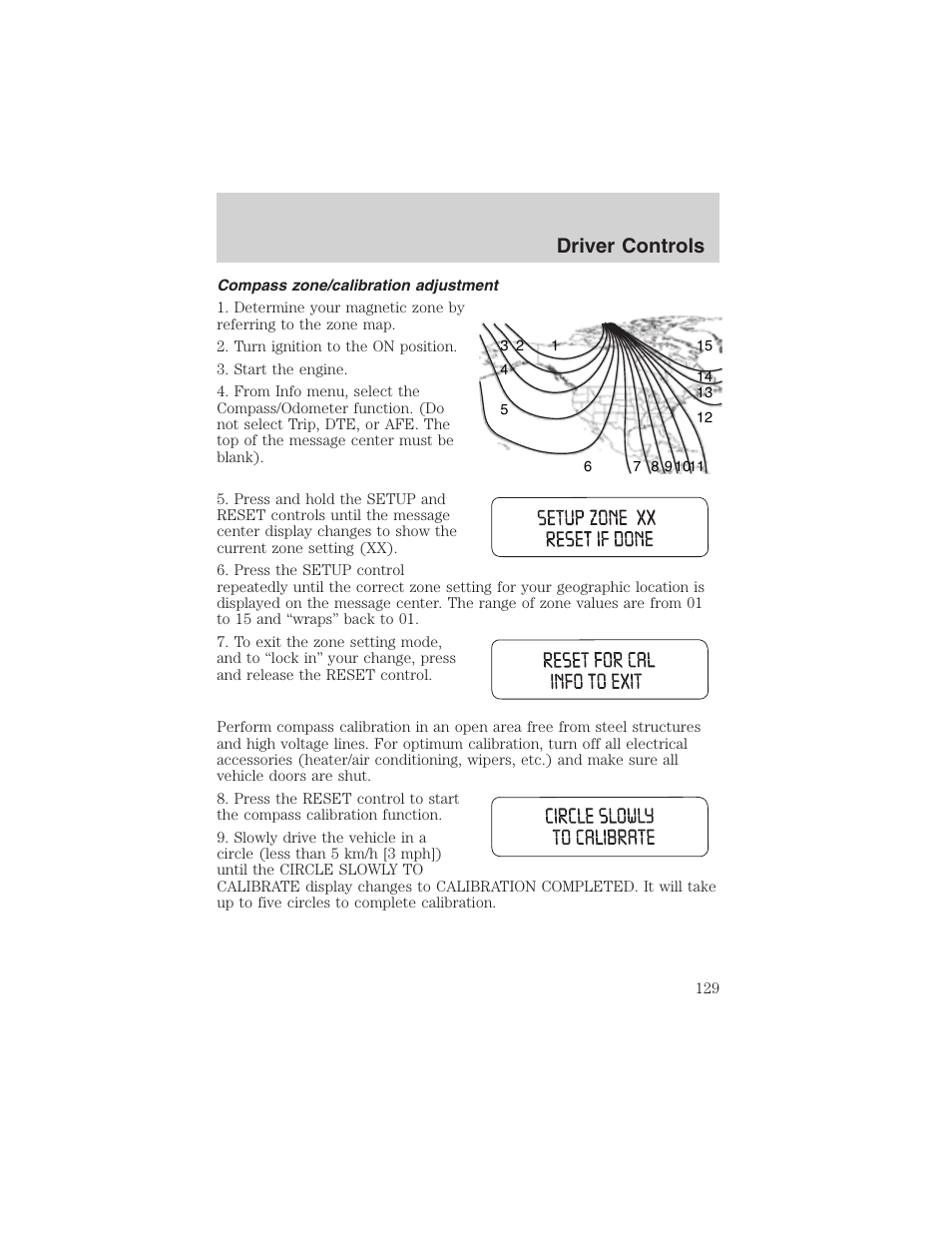 Driver controls | FORD 2003 Expedition v.3 User Manual | Page 129 / 344