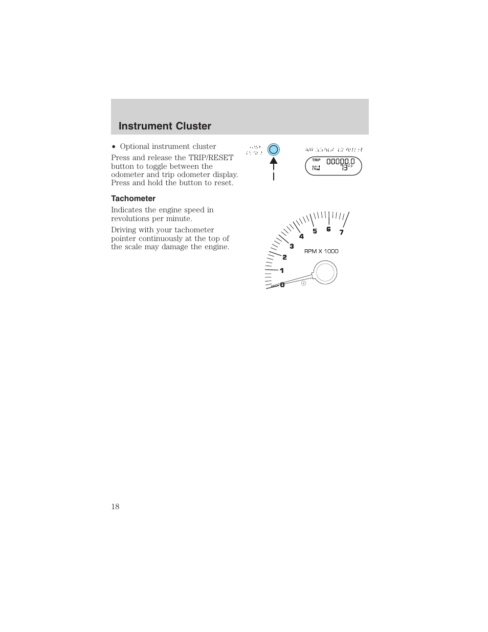 Instrument cluster | FORD 2003 Expedition v.3 User Manual | Page 18 / 344