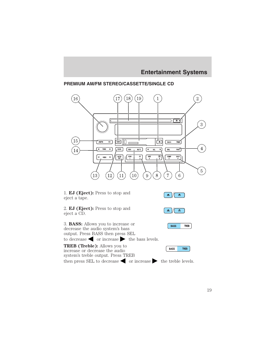 Entertainment systems | FORD 2003 Expedition v.3 User Manual | Page 19 / 344