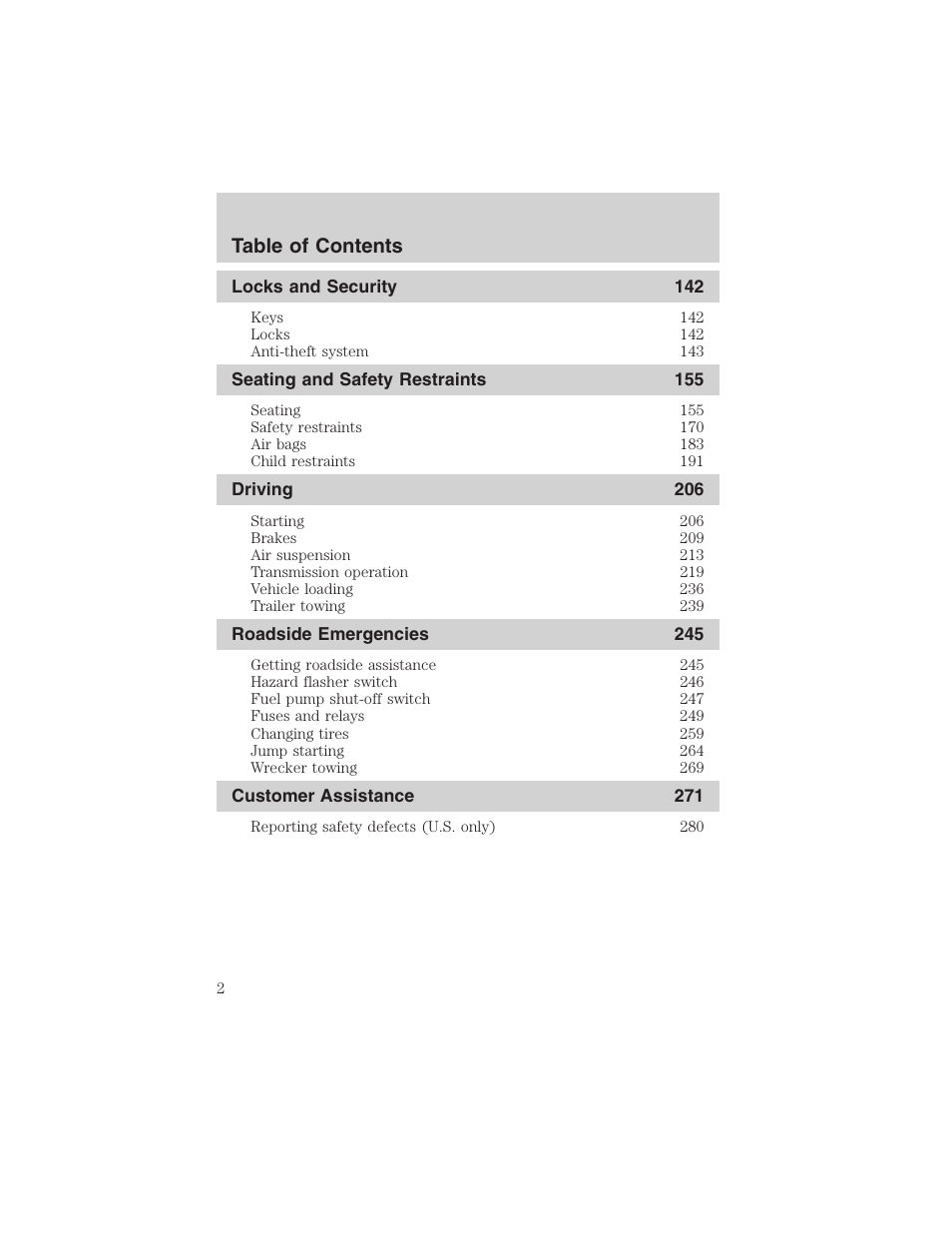 FORD 2003 Expedition v.3 User Manual | Page 2 / 344