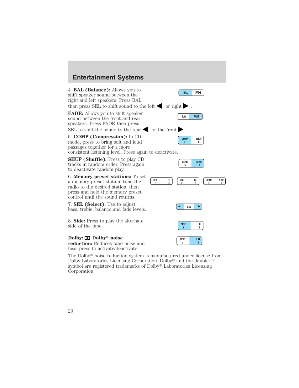 Entertainment systems | FORD 2003 Expedition v.3 User Manual | Page 20 / 344