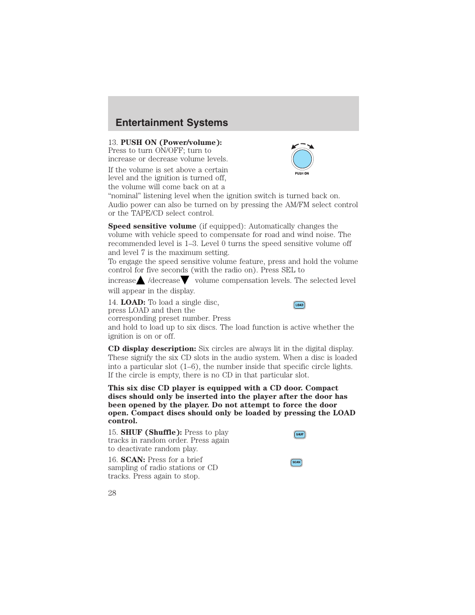 Entertainment systems | FORD 2003 Expedition v.3 User Manual | Page 28 / 344