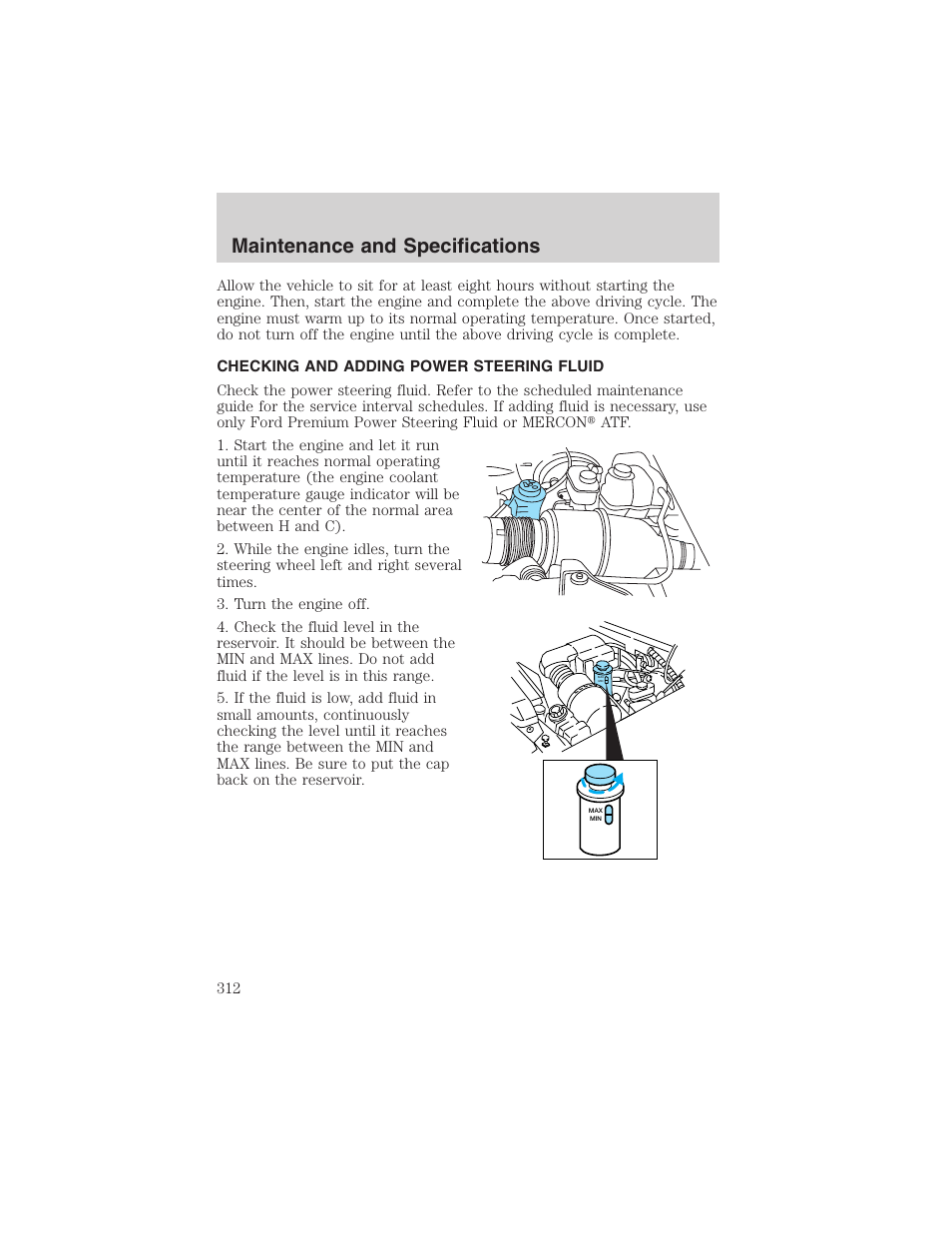 Maintenance and specifications | FORD 2003 Expedition v.3 User Manual | Page 312 / 344