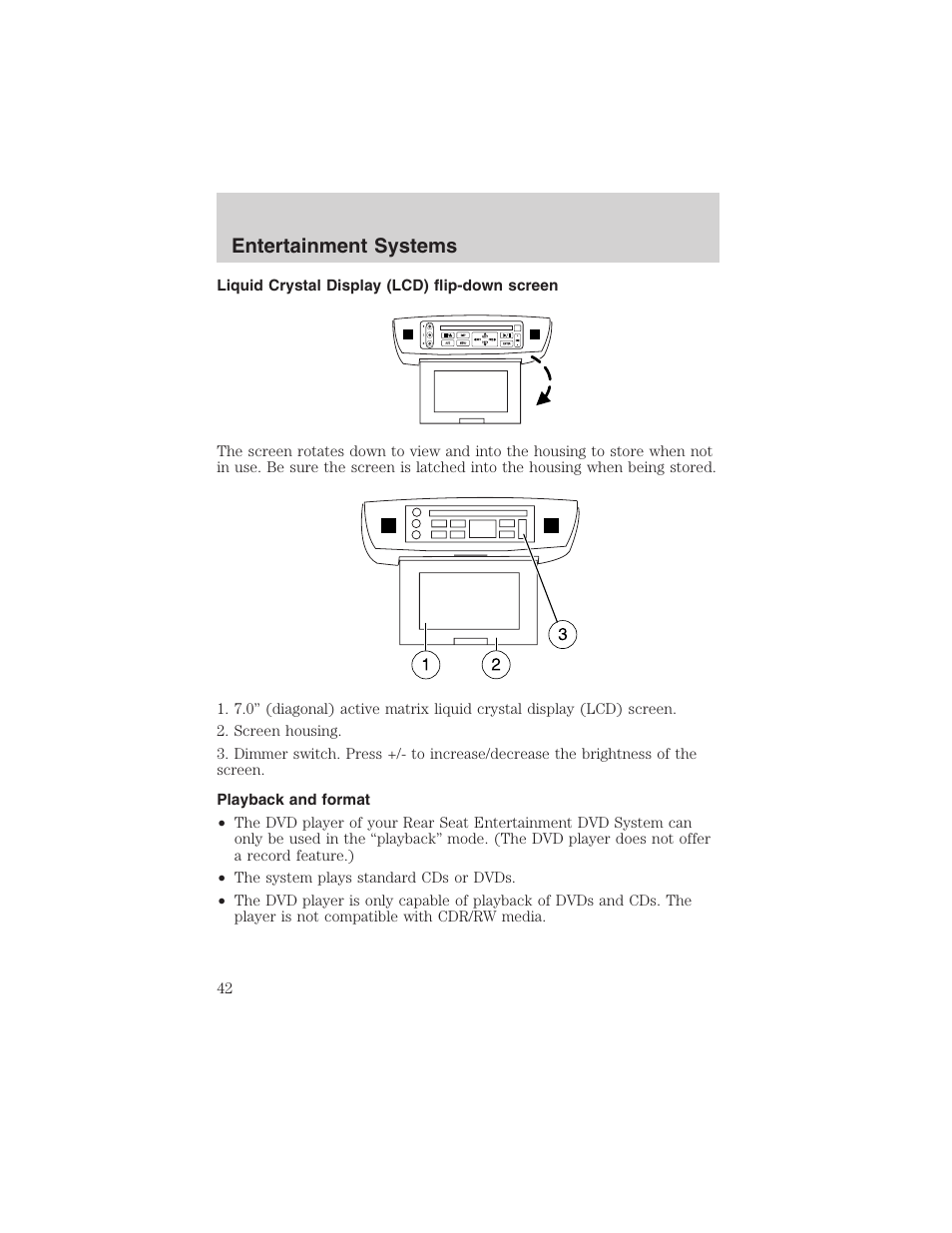 Entertainment systems | FORD 2003 Expedition v.3 User Manual | Page 42 / 344