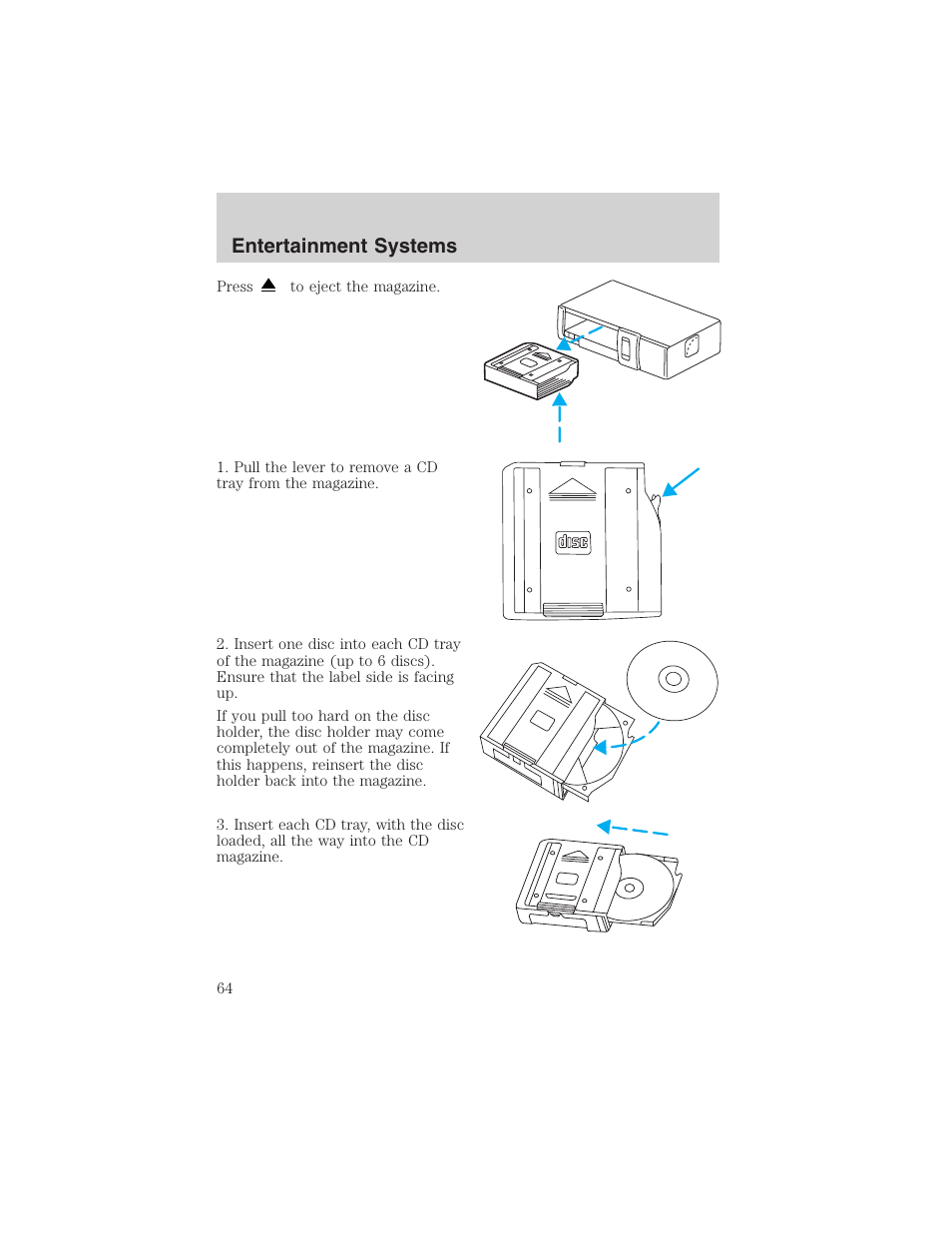 Entertainment systems | FORD 2003 Expedition v.3 User Manual | Page 64 / 344