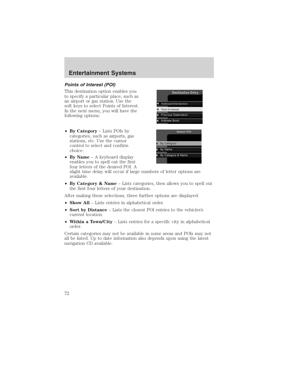 Entertainment systems | FORD 2003 Expedition v.3 User Manual | Page 72 / 344