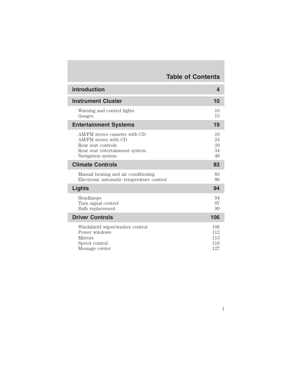 FORD 2003 Expedition v.4 User Manual | 344 pages
