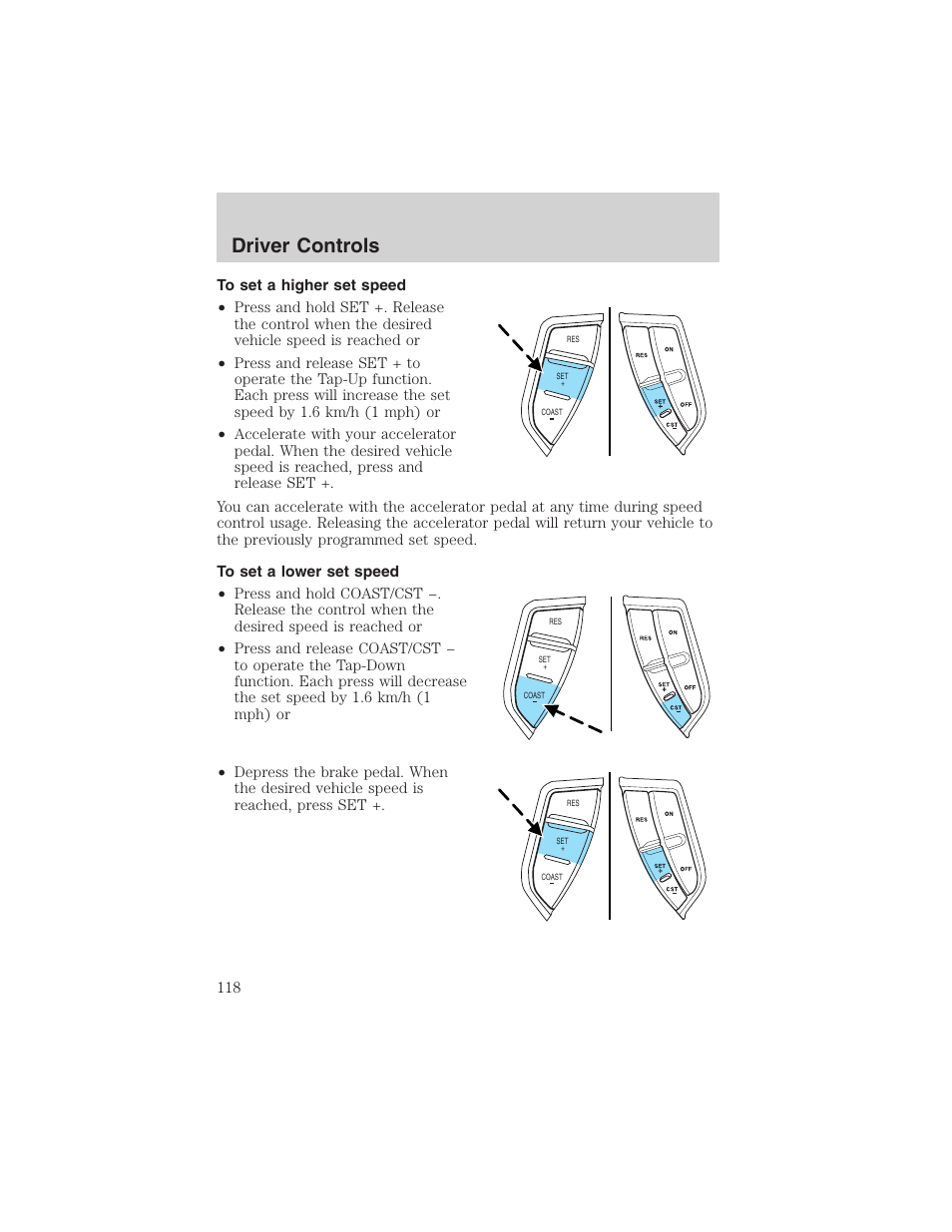 Driver controls | FORD 2003 Expedition v.4 User Manual | Page 118 / 344