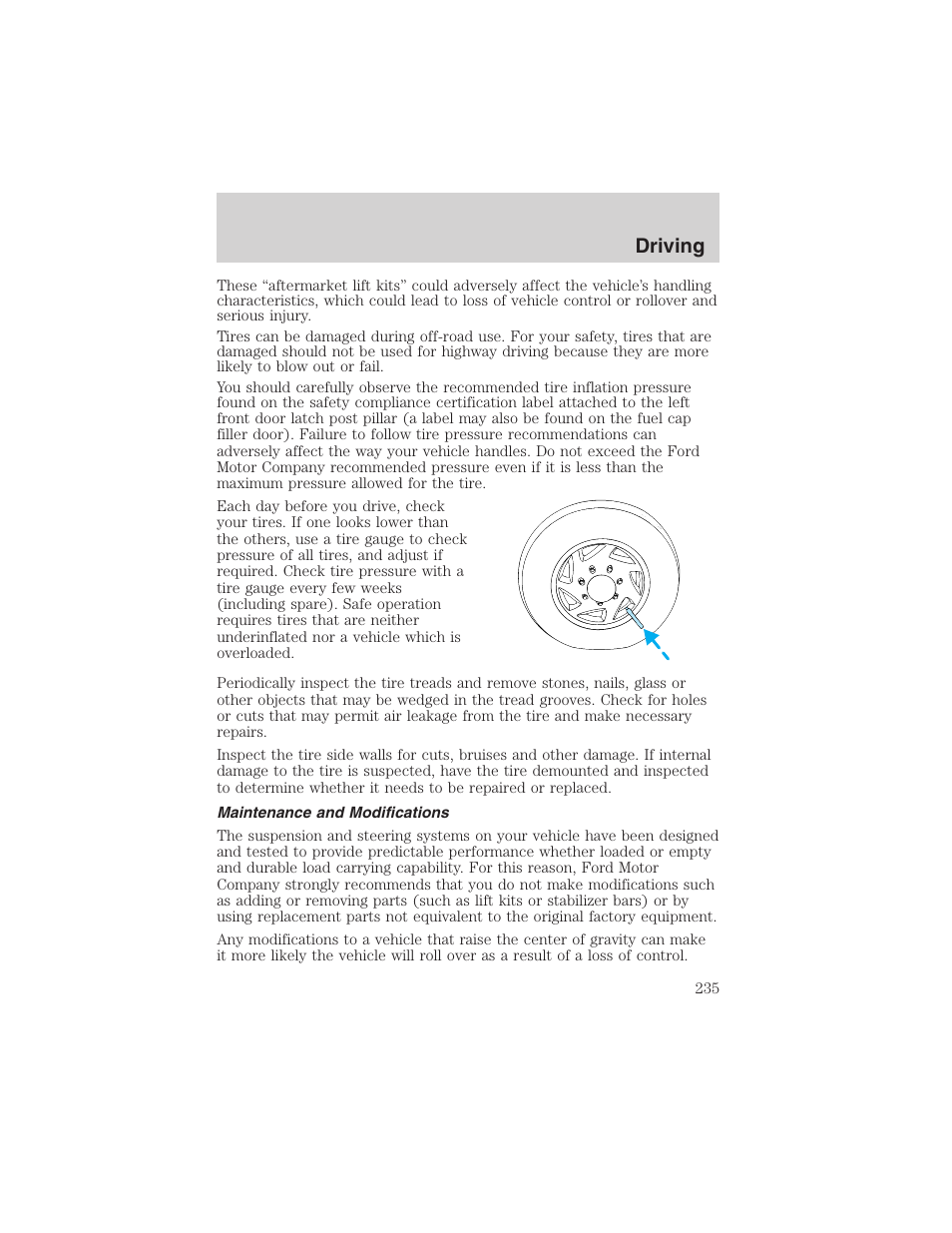 Driving | FORD 2003 Expedition v.4 User Manual | Page 235 / 344