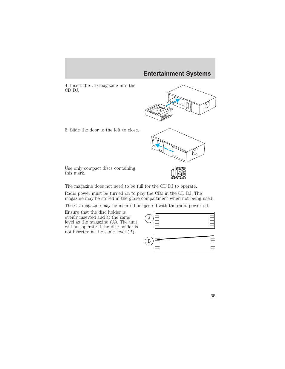 Entertainment systems | FORD 2003 Expedition v.4 User Manual | Page 65 / 344