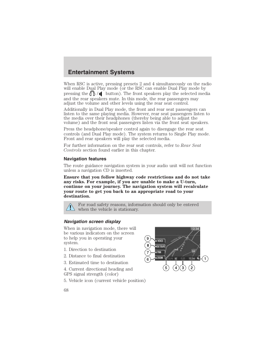 Entertainment systems | FORD 2003 Expedition v.4 User Manual | Page 68 / 344