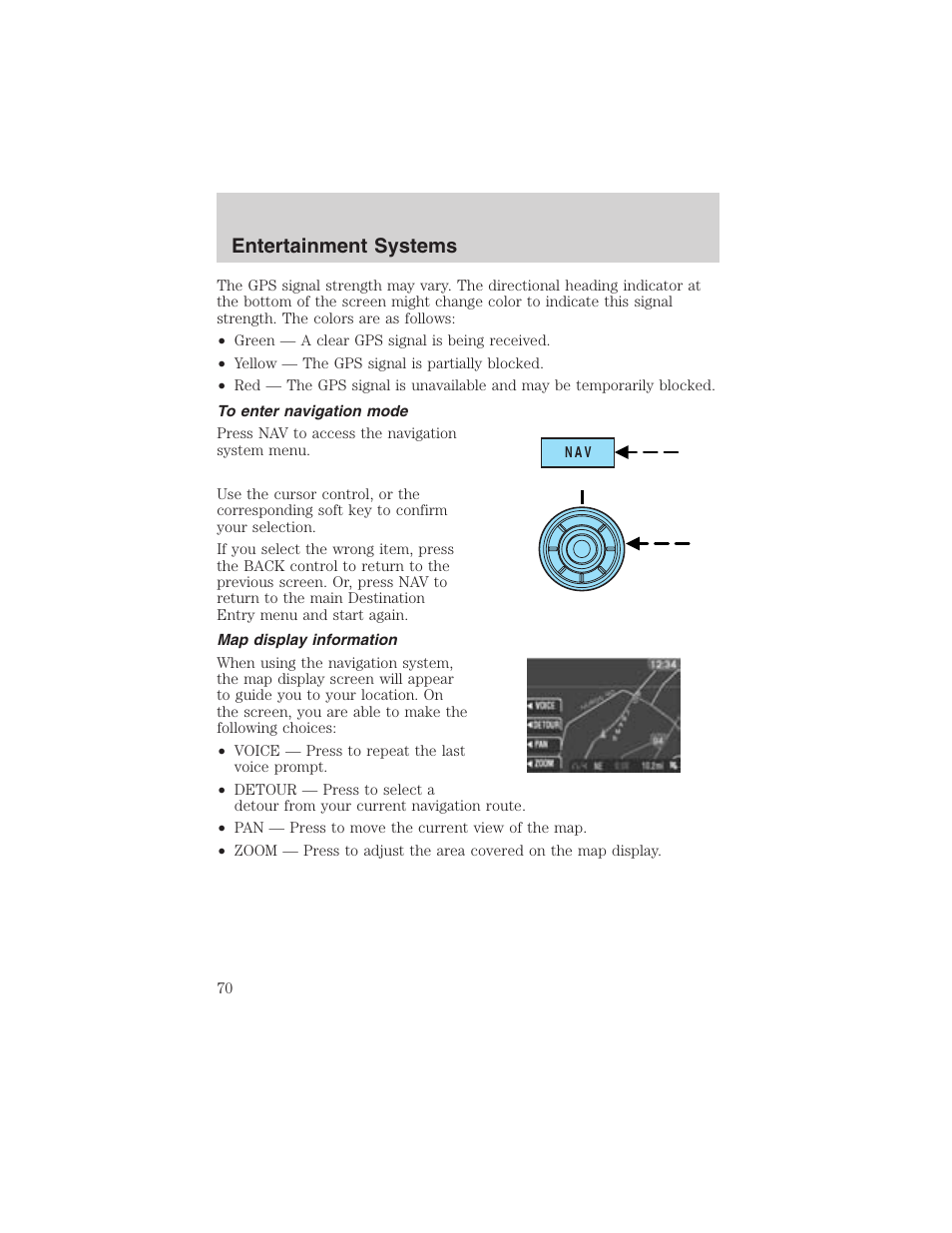 Entertainment systems | FORD 2003 Expedition v.4 User Manual | Page 70 / 344