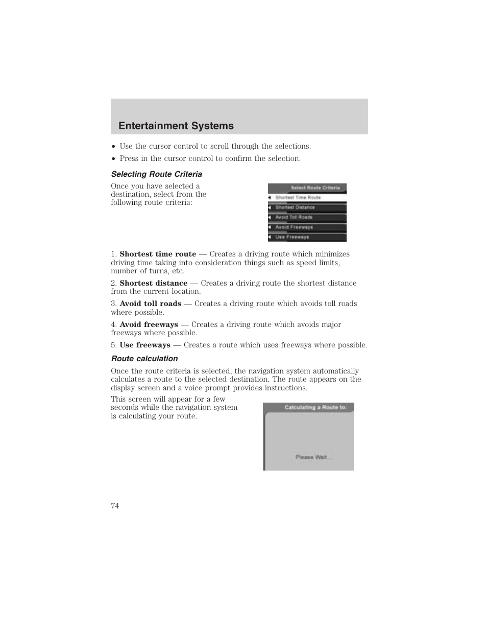 Entertainment systems | FORD 2003 Expedition v.4 User Manual | Page 74 / 344